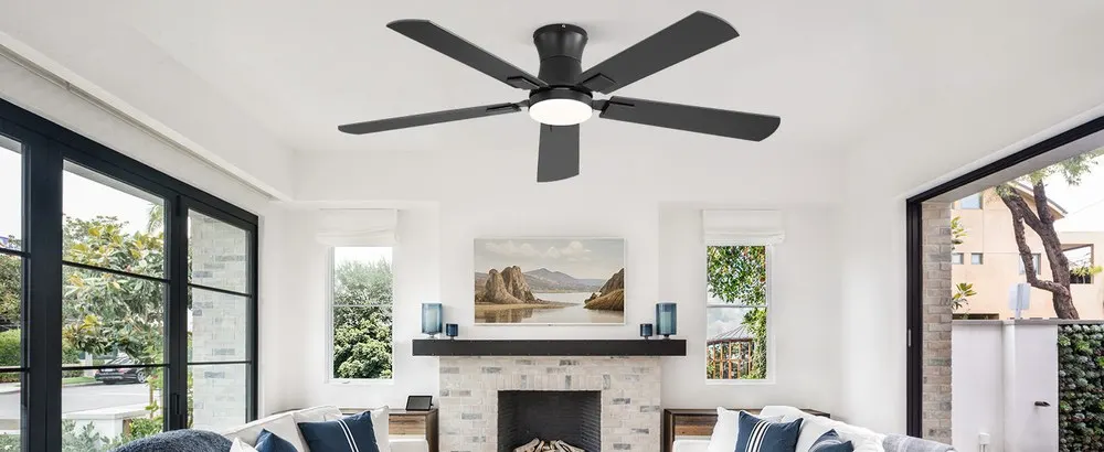 Preto 132 cm: na sala de estar
